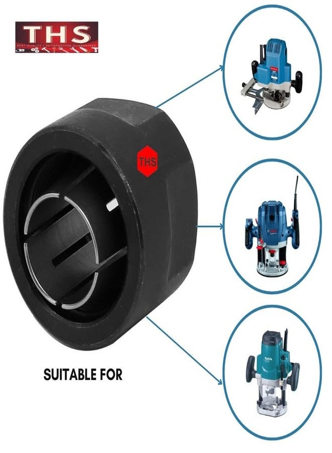 THS 12mm 1/2-inch Collet Nut Plunge Router Accessory, Collet Nut for Secure Router Bit Fastening For Dongheng Makita & Bosch Router - Image 2